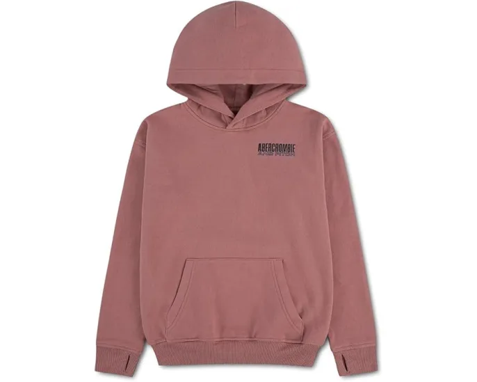 Толстовка с капюшоном abercrombie kids для детей с карманом кенгуру