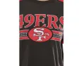 Футболка Junk Food Clothing кроп с блестками San Francisco 49ers