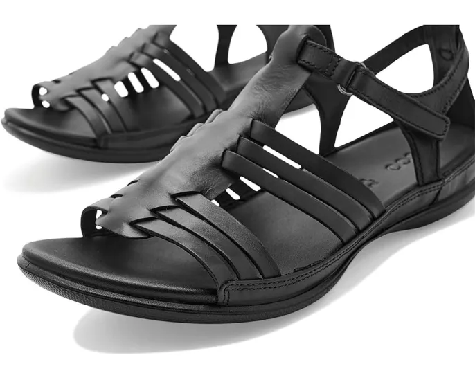 Гладиаторские сандалии ECCO Flash Huarache из мягкой кожи с регулируемой лямкой на щиколотке