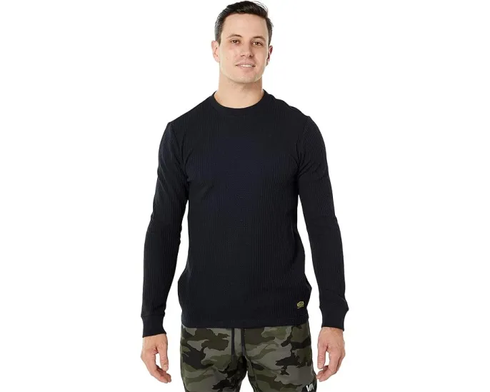 Термолонгслив RVCA Day Shift с фактурной вязкой для путешествий