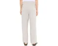 Белые удлиненные прямые брюки Eileen Fisher из льна и органического хлопка