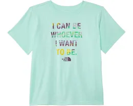 The North Face футболка с принтом для детей с короткими рукавами и рифленым воротником