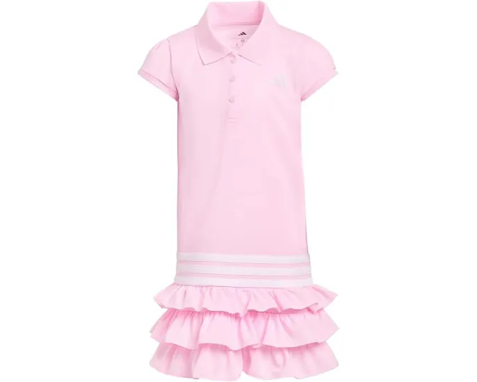 Детское платье adidas Kids с воротником-поло и рюшами