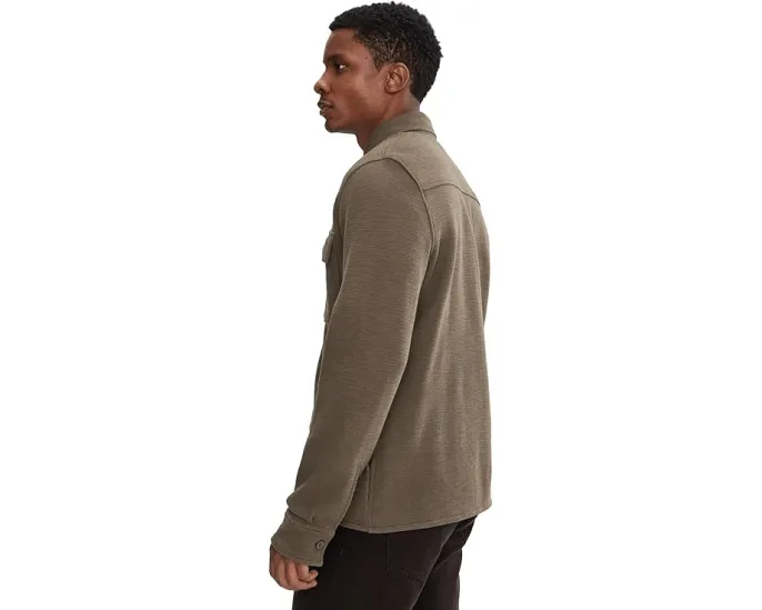 Куртка-рубашка Vince с двойным переплетением и накладными карманами