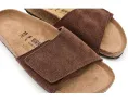 Сандалии Birkenstock Sylt из замши с контурной стелькой и регулируемой застежкой