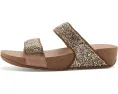 Блестящие сандалии-слайды FitFlop Lulu с двумя ремешками