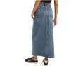 Джинсовое макси-платье Free People Nothing Better Denim Maxi с прямой длиной