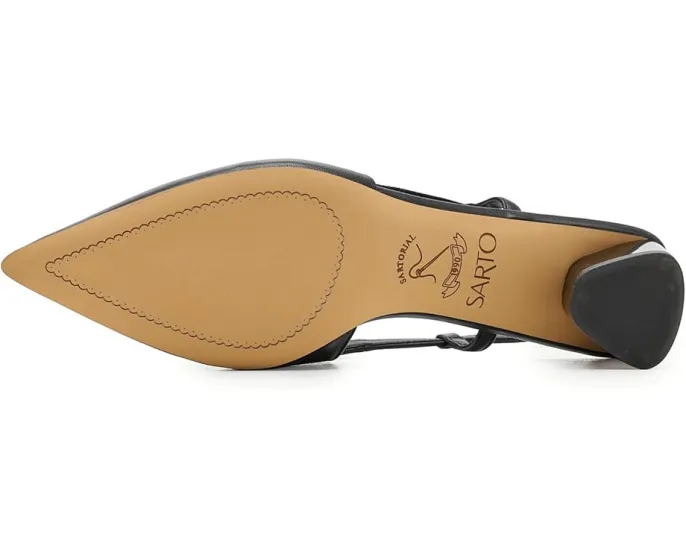 Лодочки A-Amelie Slingback с острым носком и устойчивым каблуком