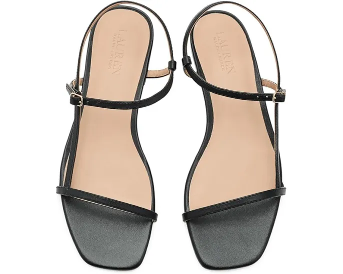 Сандалии Lauren Ralph Lauren Lainee из мягкой кожи Nappa с квадратным носком