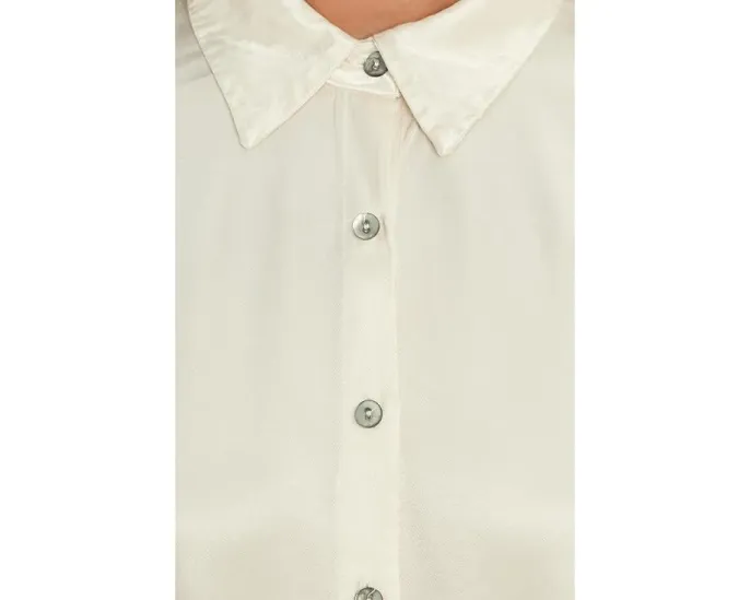 Рубашка Michael Stars Devin Dolman Button Up с длинными рукавами и асимметричным подолом