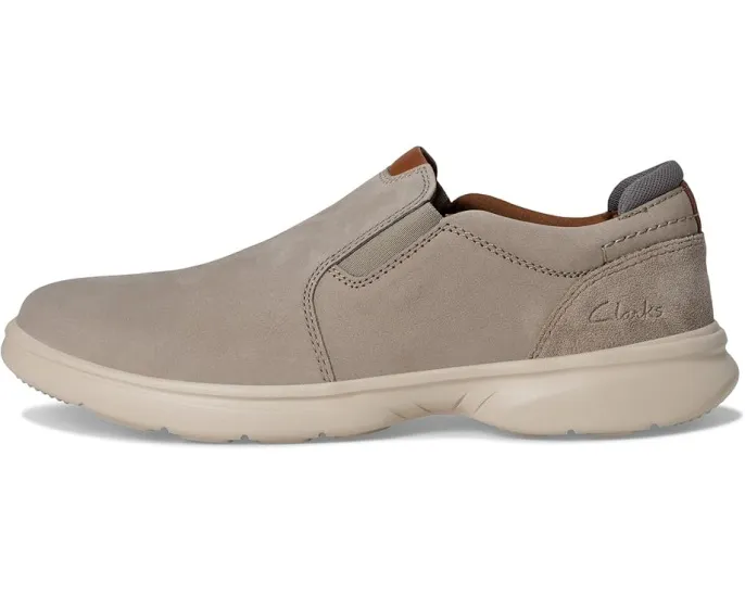 Мокасины Clarks Bradley Ease из нубука с эластичной вставкой