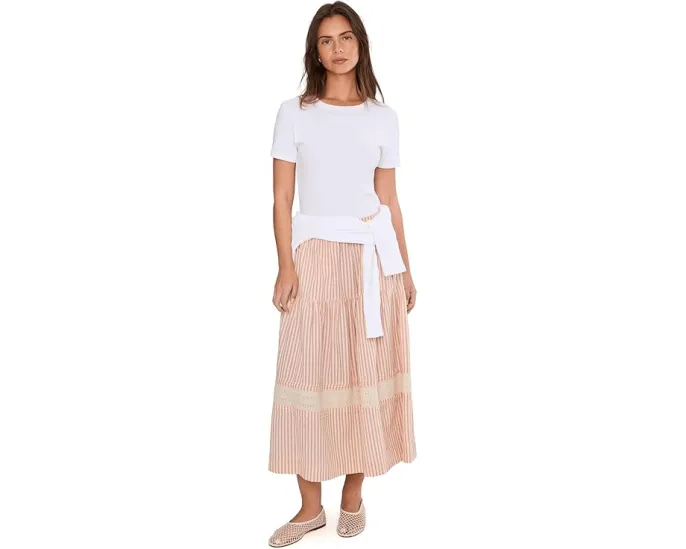 Юбка миди Toad&Co Airscape с ярусным дизайном