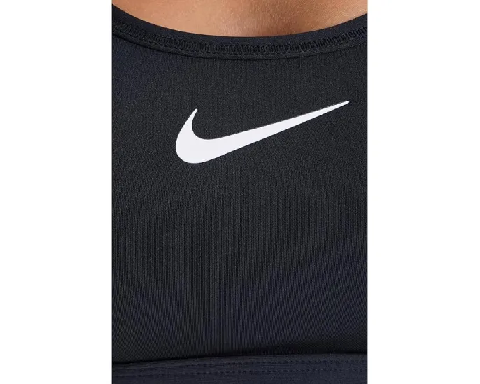 Nike Swoosh спортивный бюстгальтер средней поддержки со встроенными чашечками