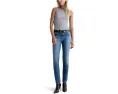 Джинсы AG Mari Mid Rise Slim Straight с зауженным кроем