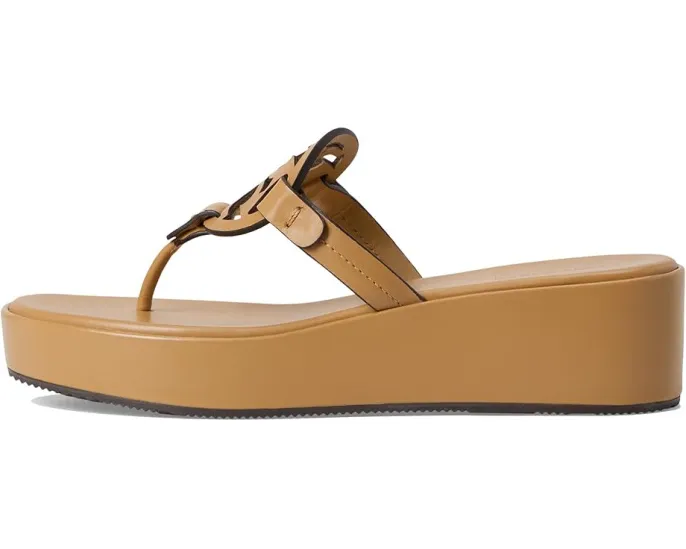 Сандалии Tory Burch Miller Wedge 25 mm с искусственной кожей и стелькой
