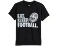 Футболка ChalkTalk SPORTS Kids Football CTS ProBlend™ с принтом Eat Sleep Football