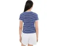 Футболка Baby Tee от Madewell с круглым вырезом в полоску
