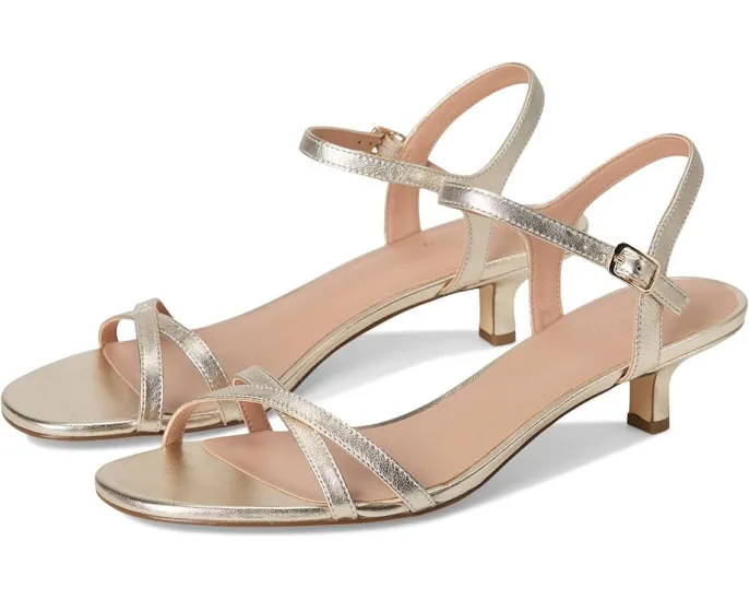 Сандалии Cole Haan Leni на низком каблуке kitten с переплетенными ремешками