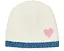Детская шапочка Barefoot Dreams CozyChic Lite Colorblock Heart с узором сердце