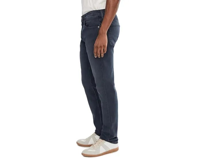 Джинсы Paige Federal Slim Straight из ткани Transcend в серо-голубом оттенке