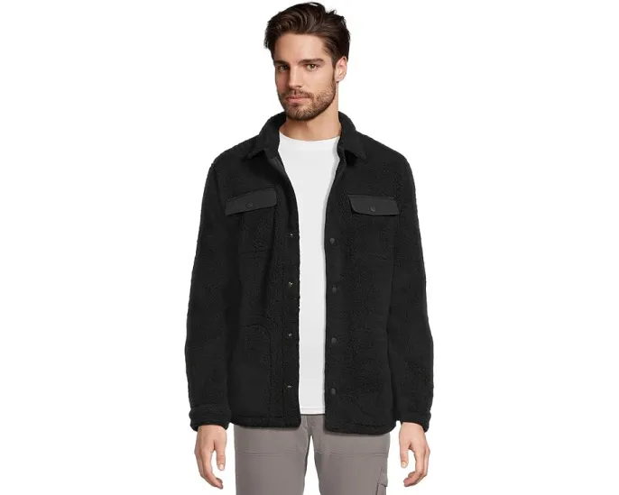 Куртка-рубашка Prana Encinitas Fleece из переработанного флиса с накладными карманами