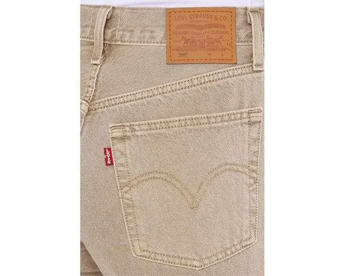 Джинсы Levi's 501 Jeans прямого кроя из жесткого денима с высокой посадкой и потертостями