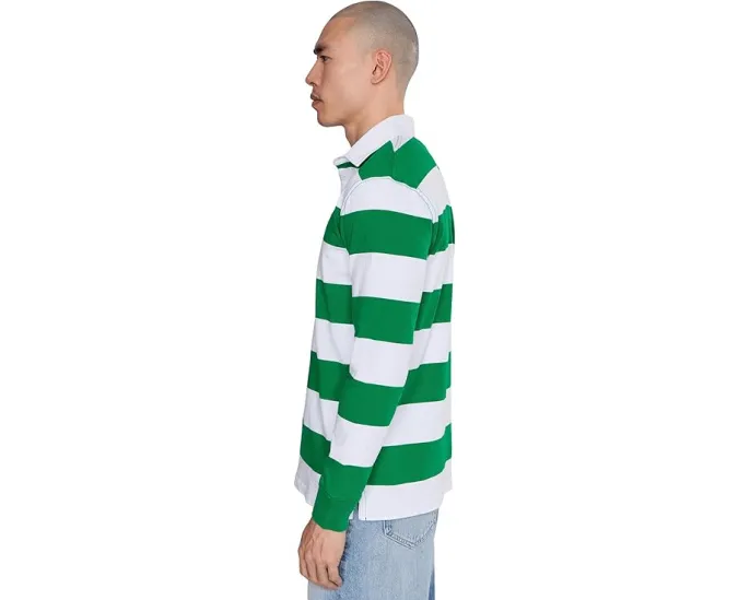 Рубашка-поло Polo Ralph Lauren Iconic Rugby с крашеной в массе полоской и вышивкой