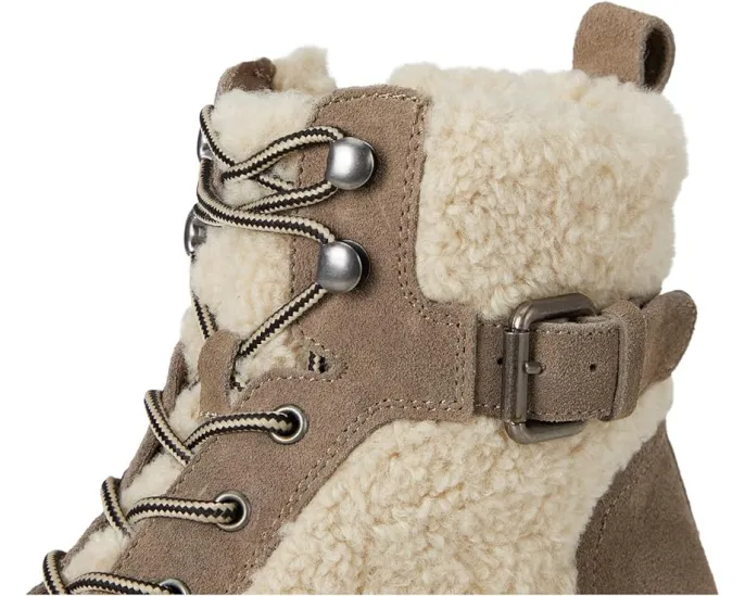 Зимние полусапожки Spring Step Namiko из искусственной овчины и замши на тракционной подошве