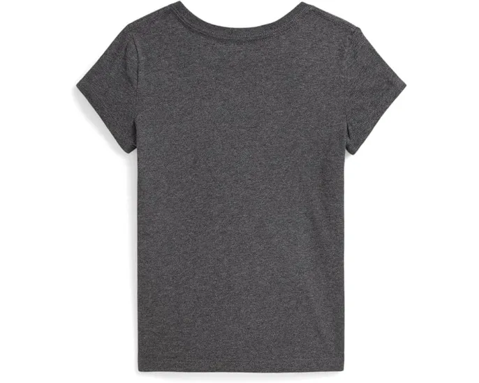 Детская футболка Polo Ralph Lauren Kids из хлопкового джерси с нашивкой Letterman