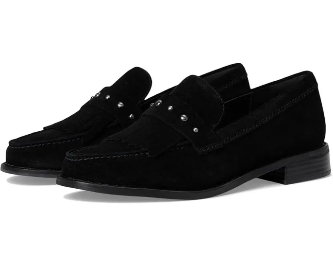 Лоферы Clarks Hana из мягкой замши с бахромой и декоративными шпильками