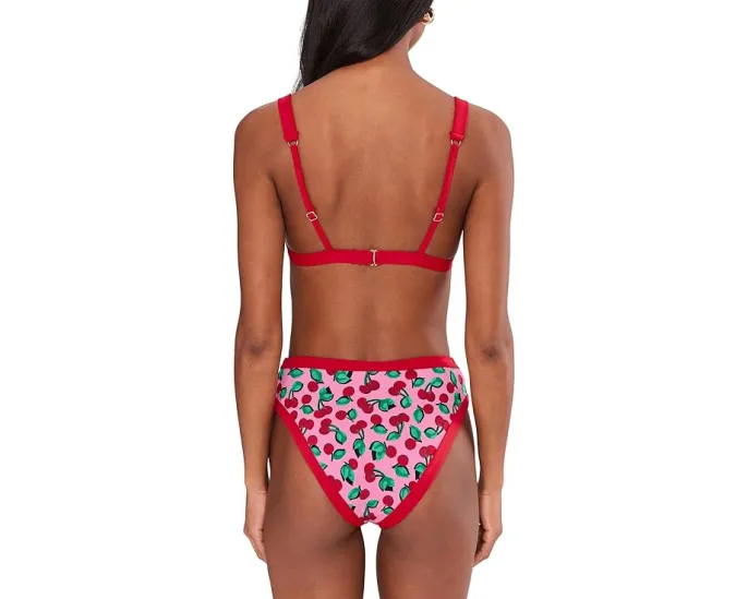 Топ Lanie с принтом вишен и регулируемыми бретелями на кольцах