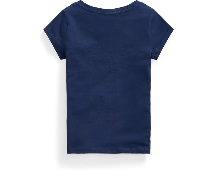 Футболка Polo Ralph Lauren Short Sleeve Jersey T-Shirt для малышей с круглым вырезом