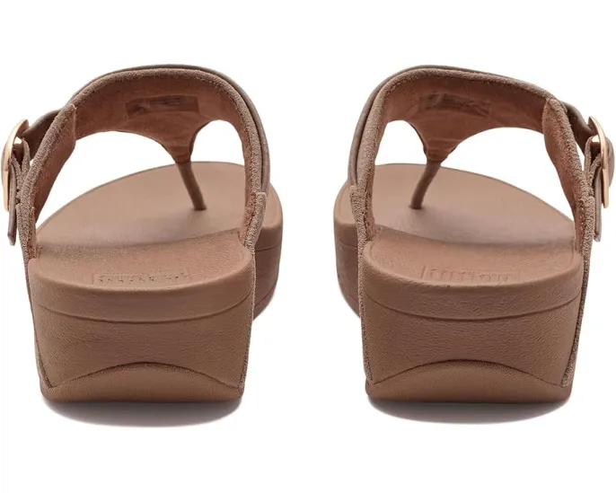 FitFlop Сандалии Lulu из замши с пряжкой и перемычкой