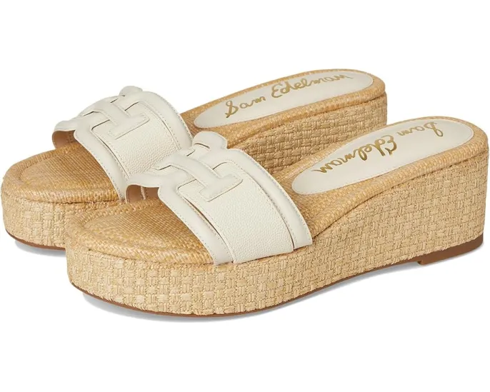 Сандалии Sam Edelman Pauleena на платформе с клиновидным каблуком и логотипом