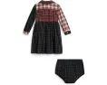 Детское платье рубашка и шортики в клетку из хлопкового поплина Polo Ralph Lauren Kids