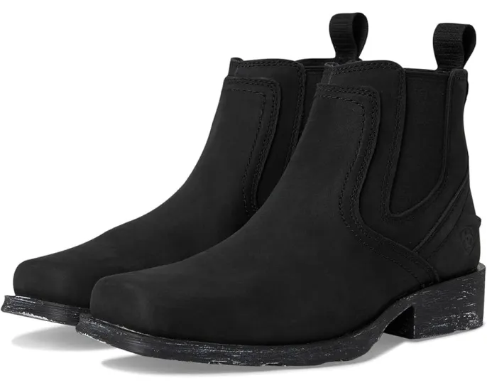 Сапоги Midtown Rambler Ariat матовые черные с квадратным носком