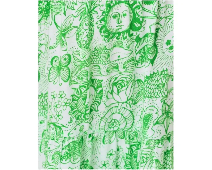 Детское миди-платье Mini Jilly от Lilly Pulitzer с пышными рукавами