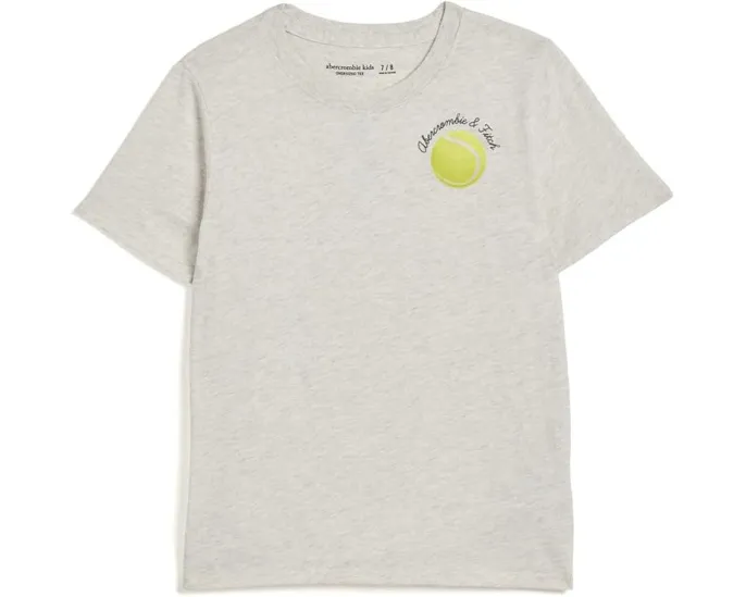 Футболка Tennis Oversized Tee от abercrombie kids для детей с увеличенным кроем