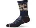Носки Smartwool Hike Light Cushion Mountain Moose Crew с бесшовным носком и сетчатыми зонами