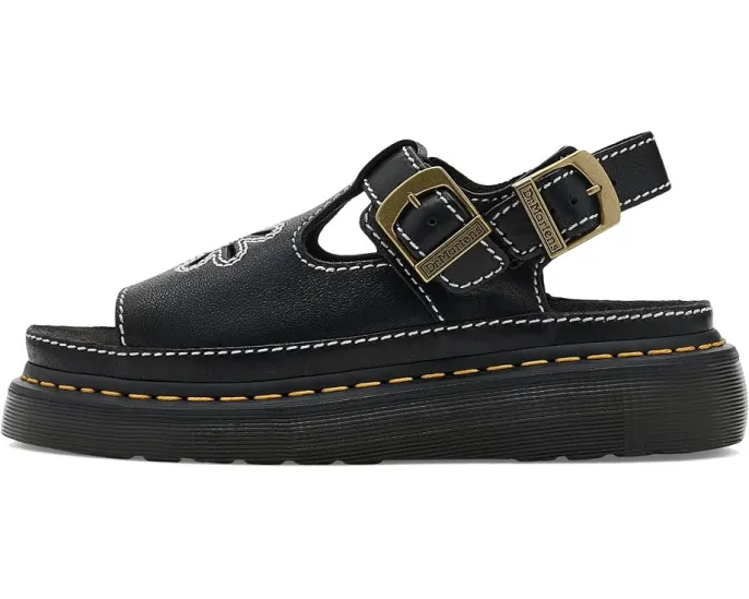 Сандалии Dr. Martens Dunnet Flower с вырезом в виде цветка на платформе