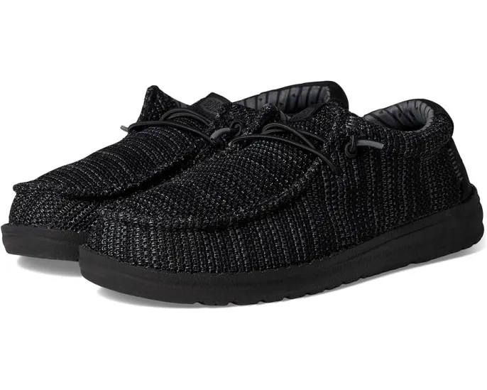 Детские слипоны Hey Dude Wally Stretch Sox с технологией Flex & Fold и съемной стелькой