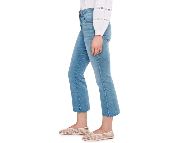 Укороченные джинсы Madewell The Short Stretch Flare Crop с расклешенным низом в цвете Coastal Blue