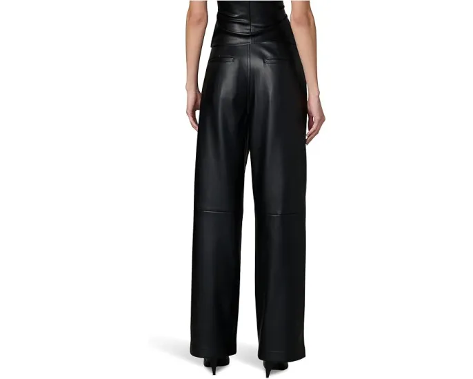 Брюки Joe's Jeans The Vegan Leather с высокой посадкой и широкими штанинами