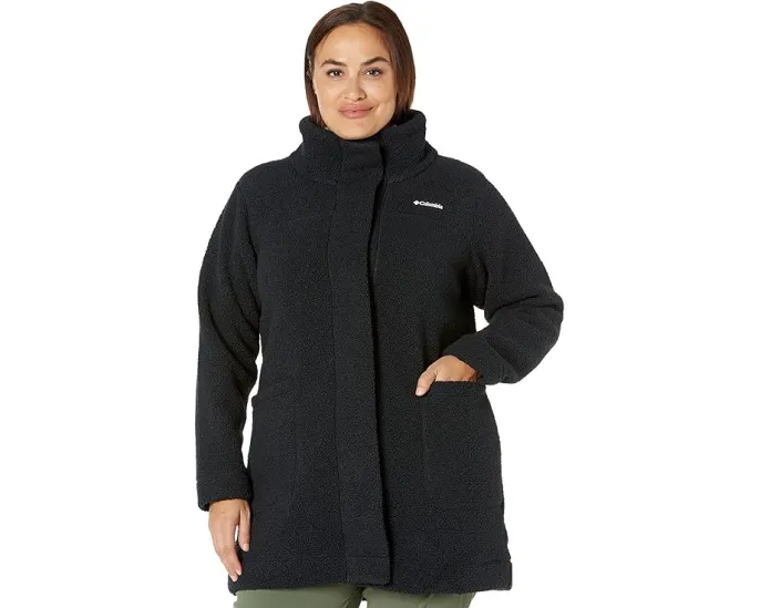 Длинное пальто Columbia Plus Size Panorama с ветрозащитным клапаном