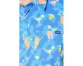Chubbies Sunday Funday рубашка Breezetech голубая с цветочным принтом