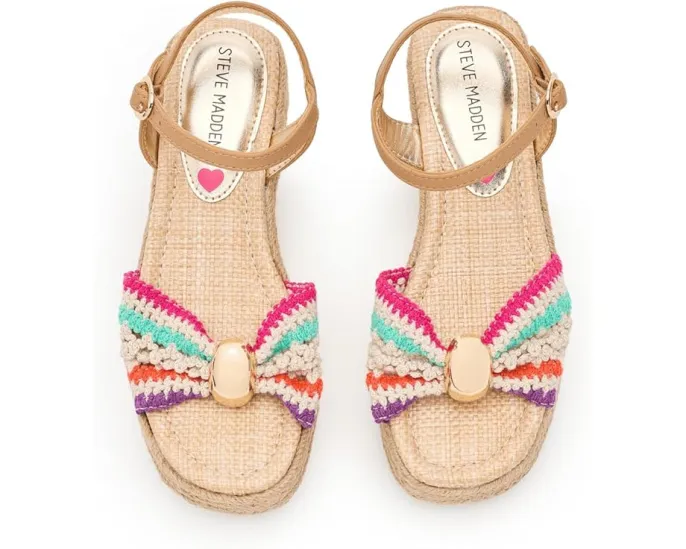 Сандалии Steve Madden Kids Bowden на платформе с ремешком на щиколотке