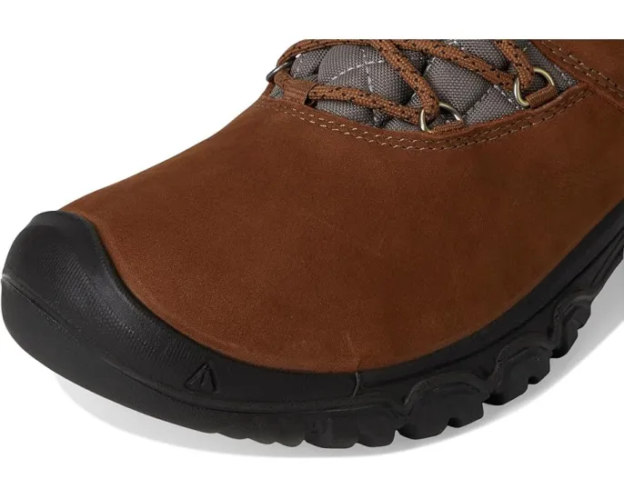 Утепленные водонепроницаемые зимние ботинки KEEN Greta 2 с кожаным верхом и стеганым воротником