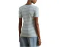 Paisley Stretch Cotton Crewneck Tee