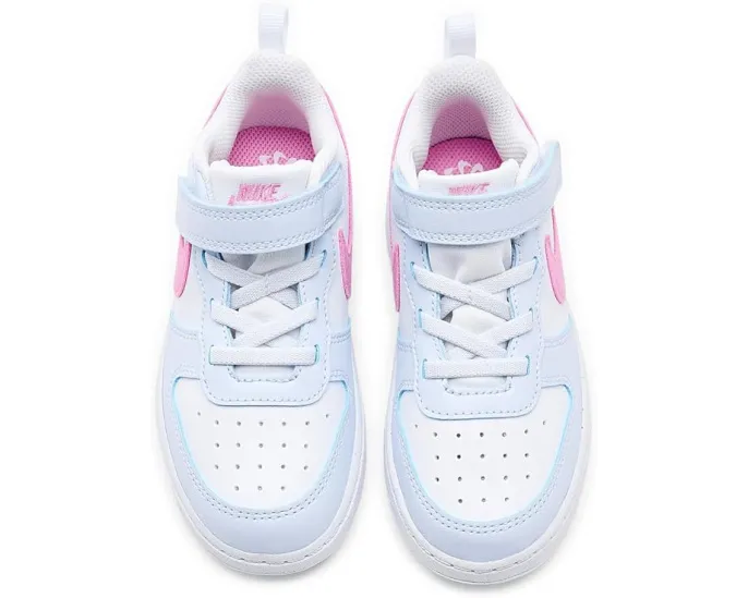 Кроссовки Nike Kids Court Borough Low Essential+ для малышей с липучкой и водоотталкивающей пропиткой