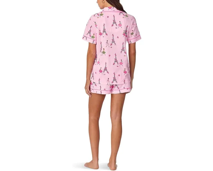 Пижамный комплект Bedhead PJs с короткими рукавами и шортами-боксерами